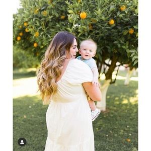 Short Sleeve Round Neck Tiered Poplin Maxi Dress